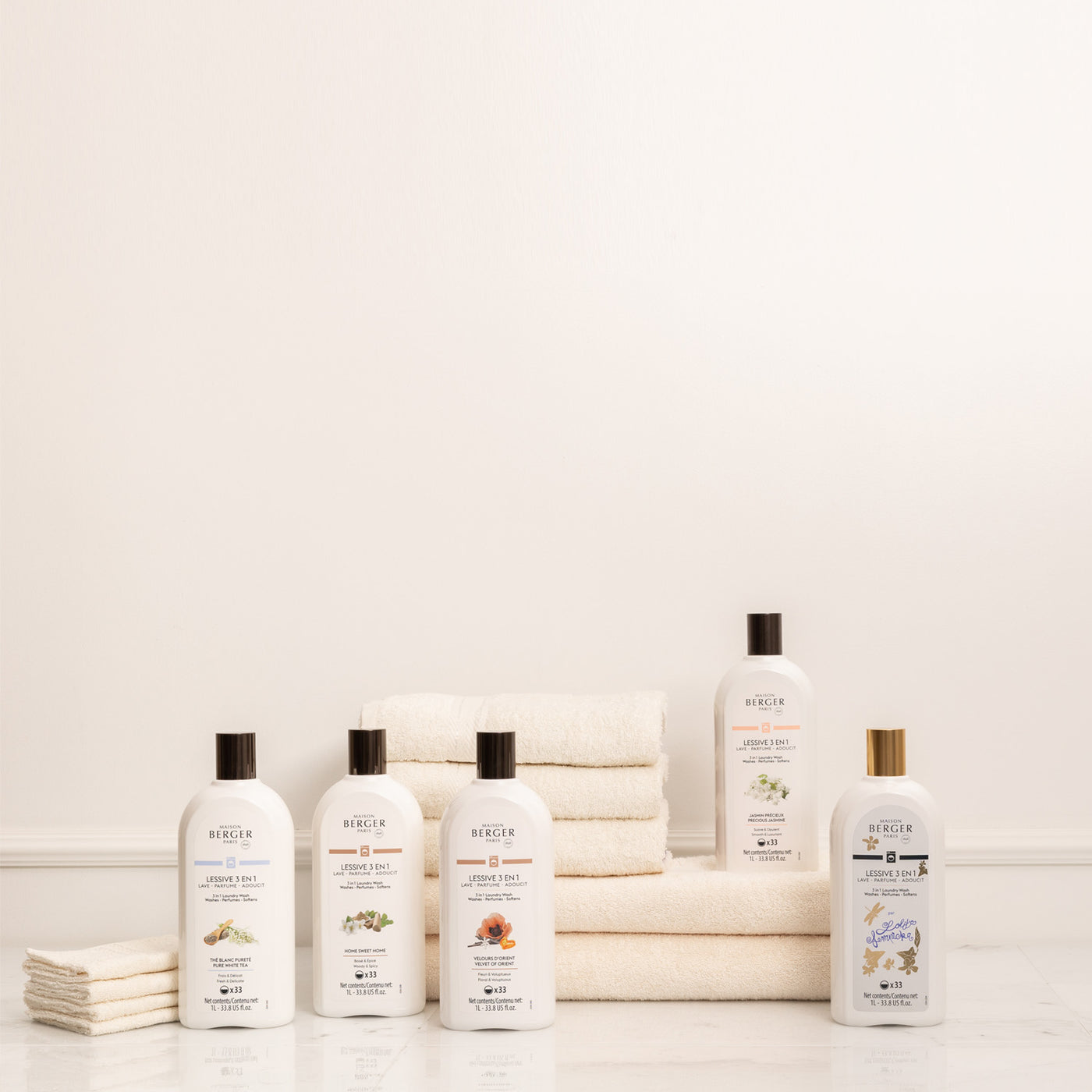 Take care of your laundry with
our new scented laundry wash!