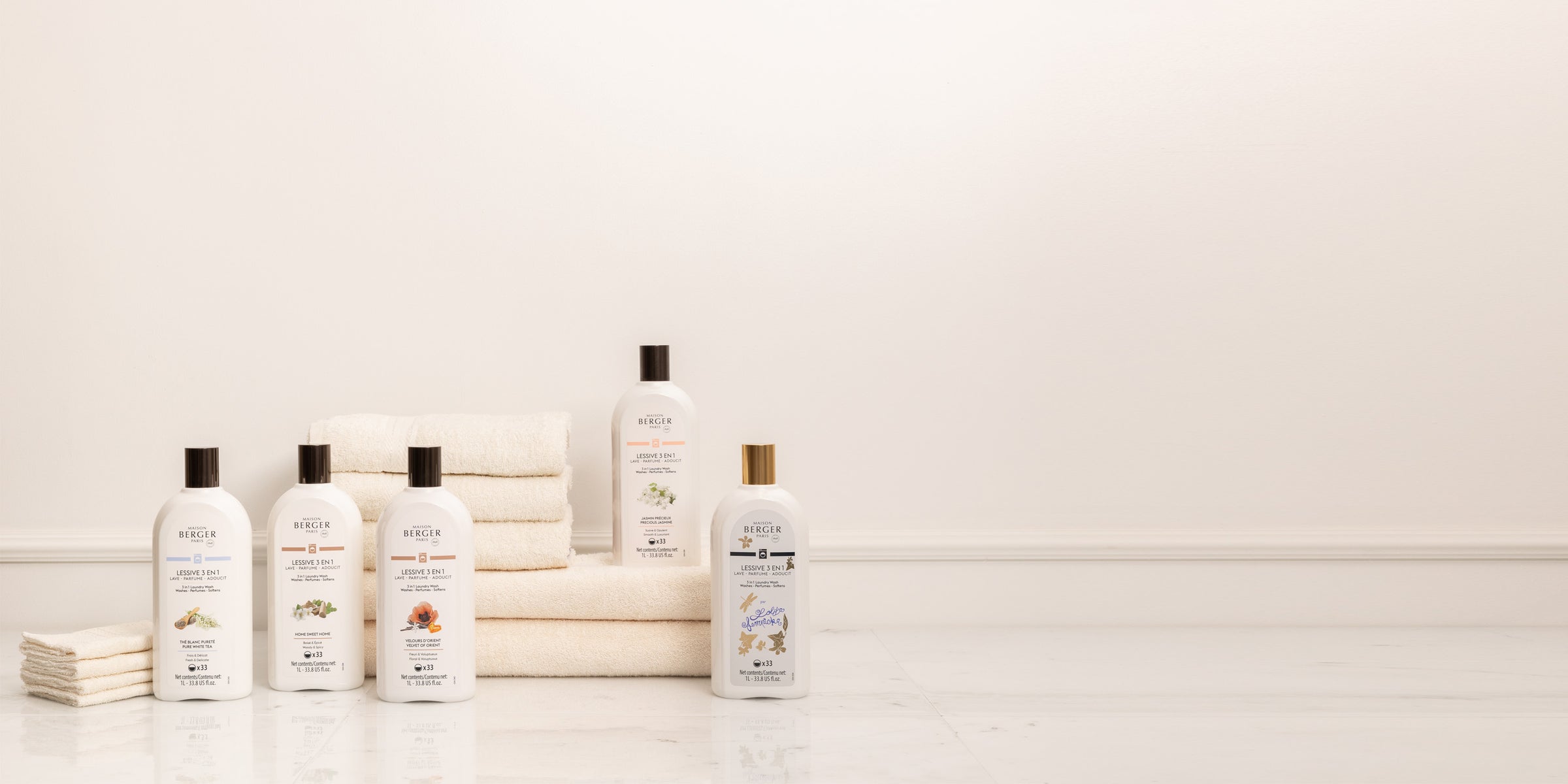 Take care of your laundry with
our new scented laundry wash!