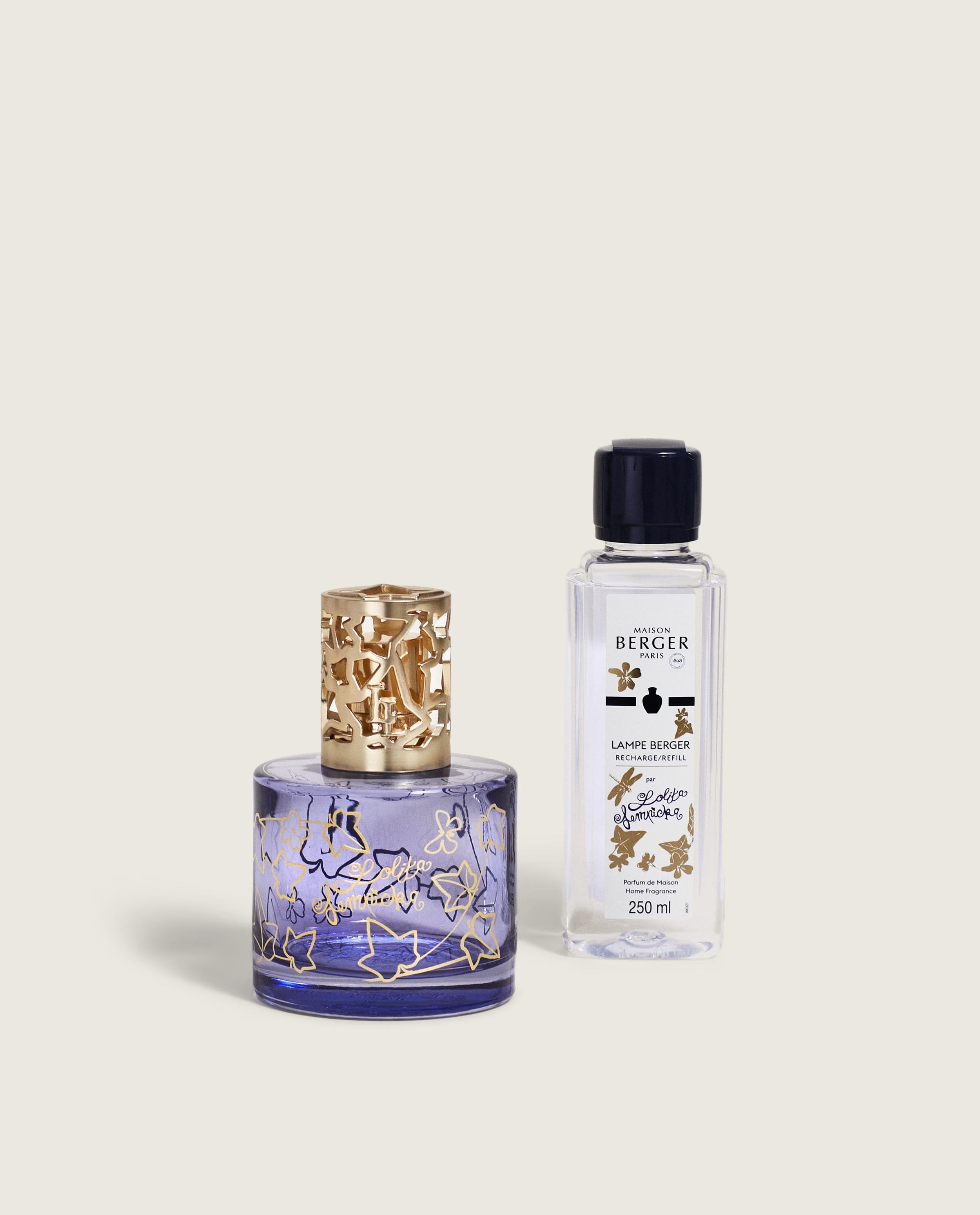 Lampe Berger 紫色 アロマポット芯付き Violet Lolita Lempicka Lamp Berger Pure Gift Pack • Maison Berger