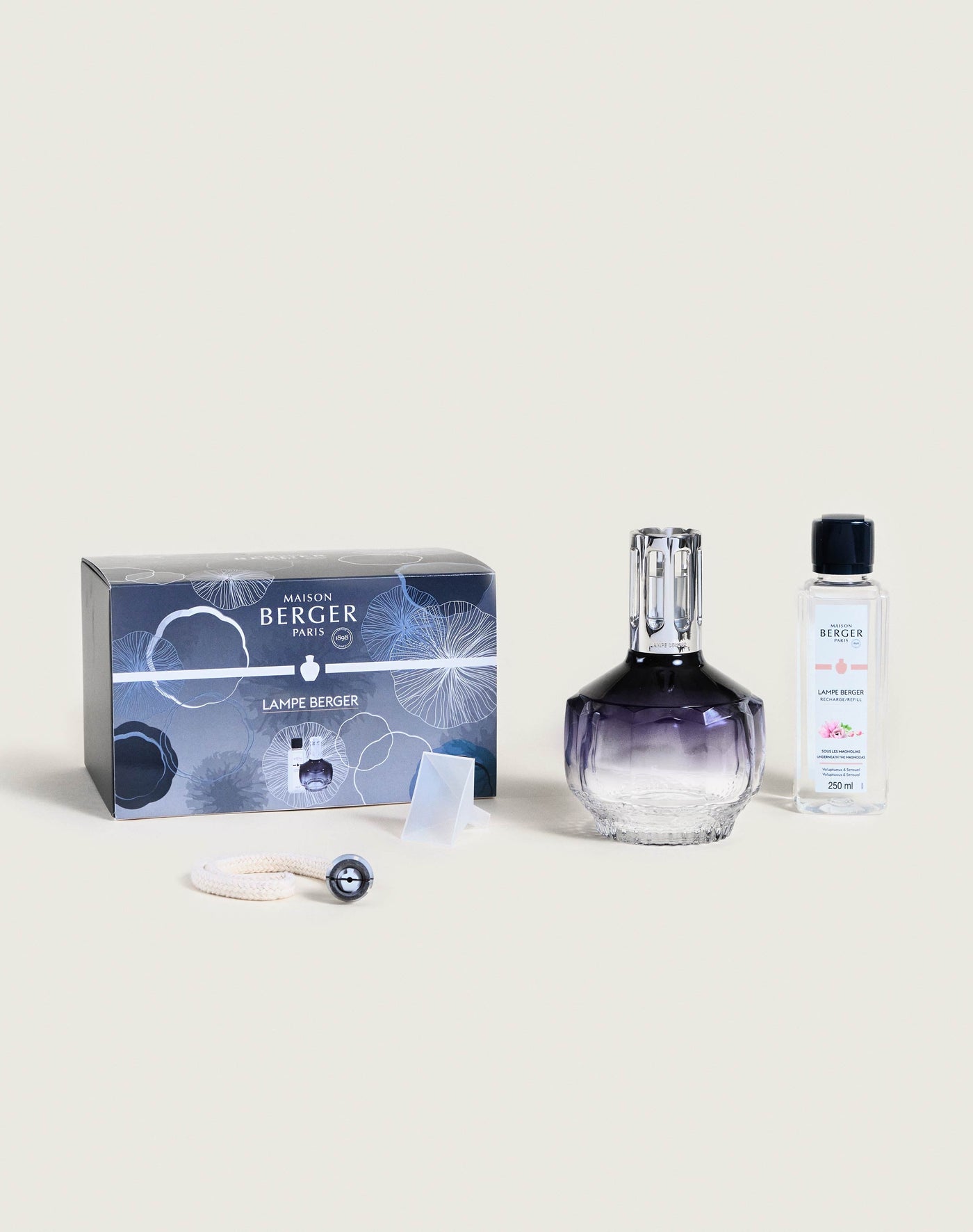 Midnight Blue Molecule Lamp Berger Gift Pack