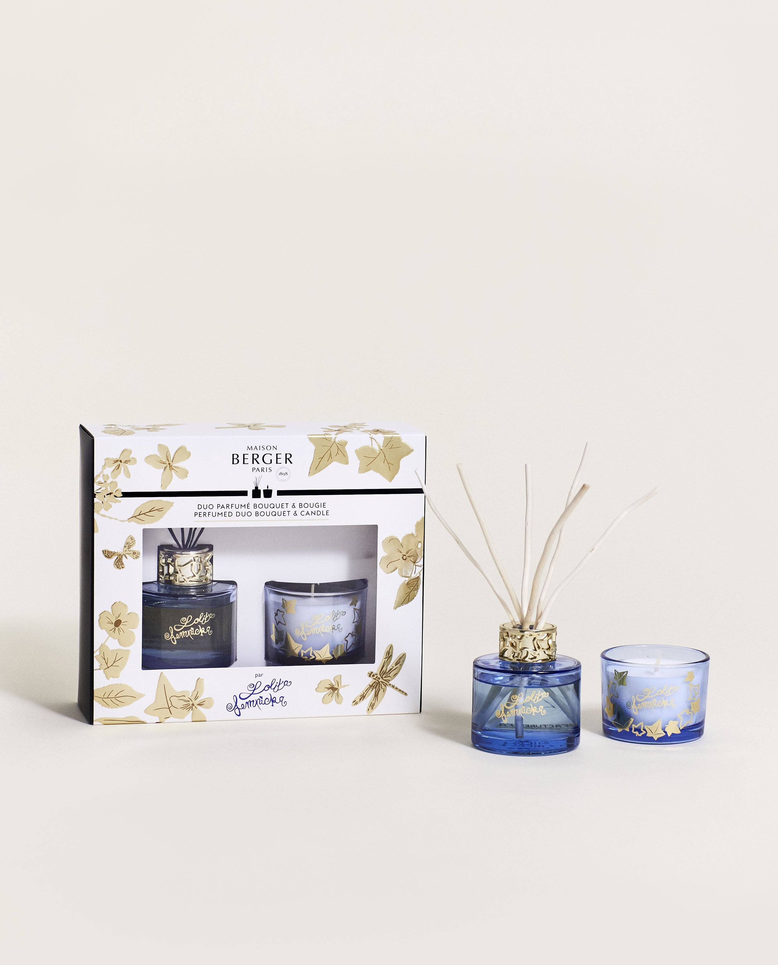 Lolita Lempicka Violet Mini Bouquet & Candle Duo • Maison Berger