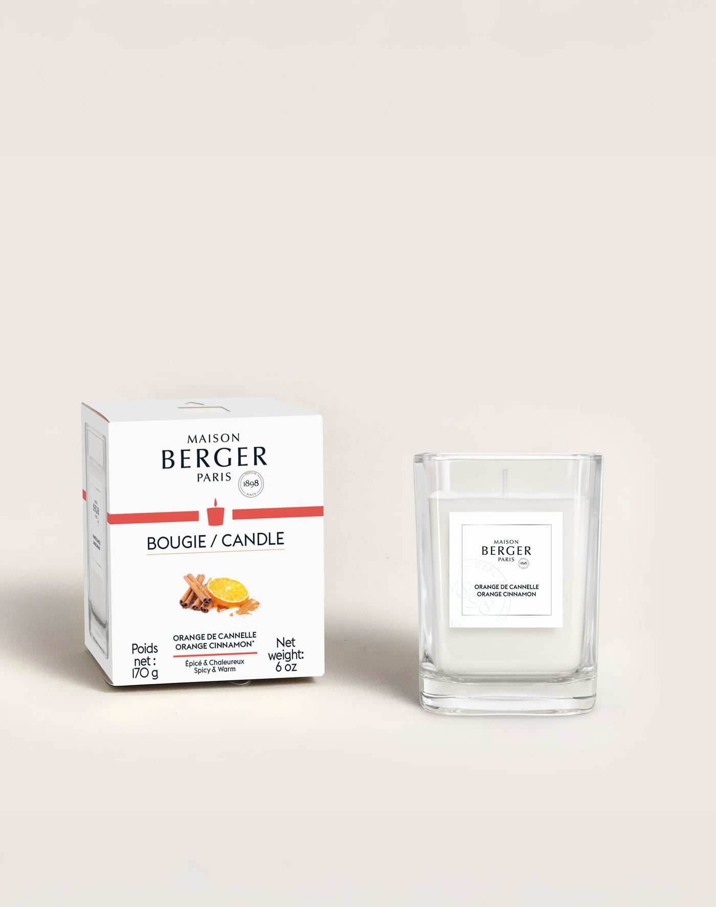 Orange Cinnamon Scented Candle