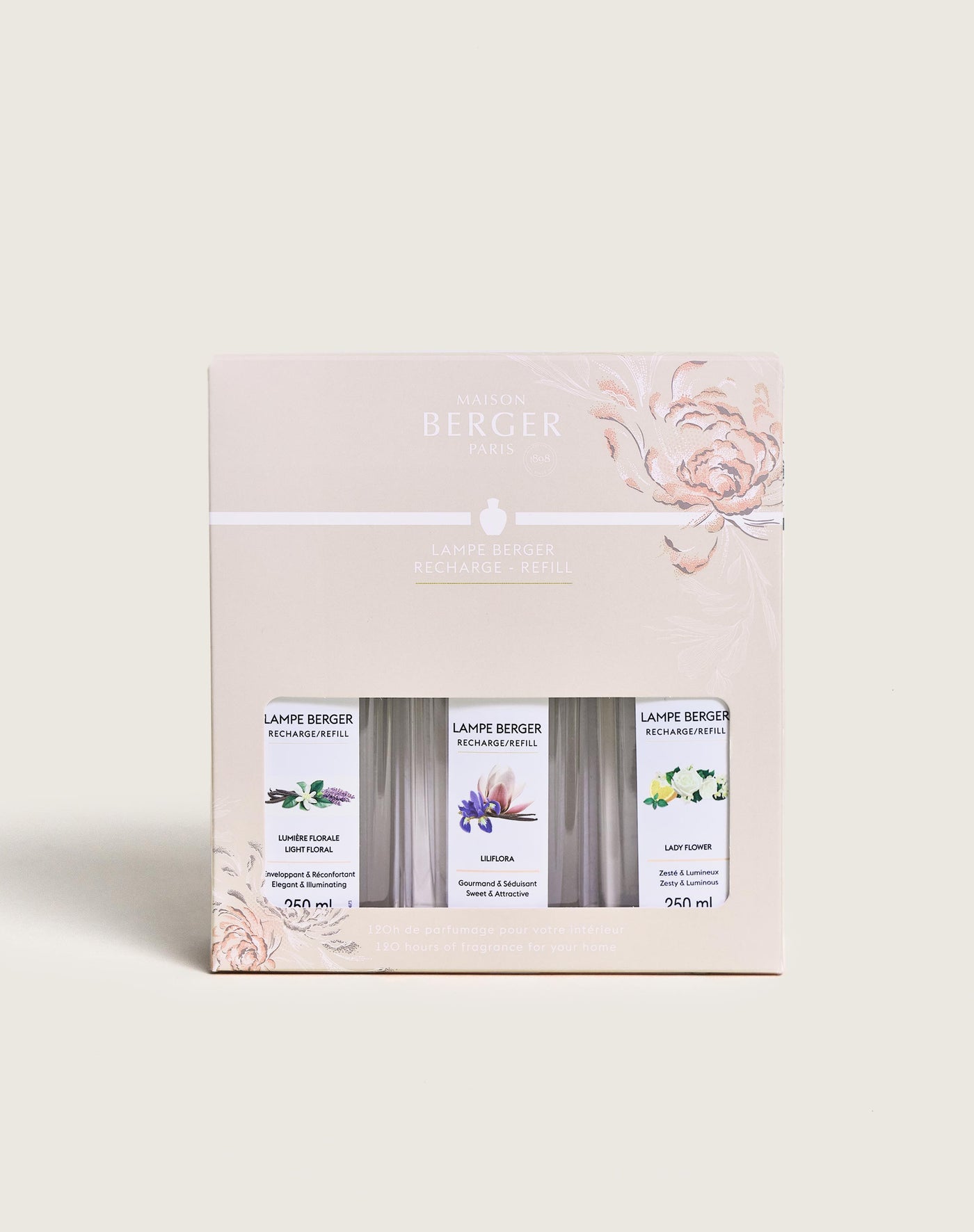 Triopack Ophelia Lamp Berger Refills 250ml