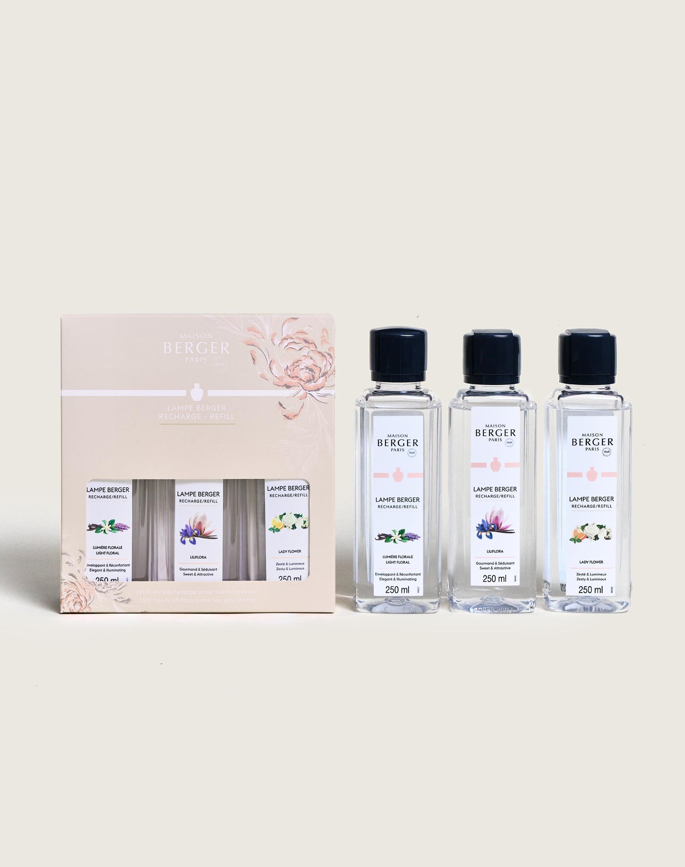 Triopack Ophelia Lamp Berger Refills 250ml