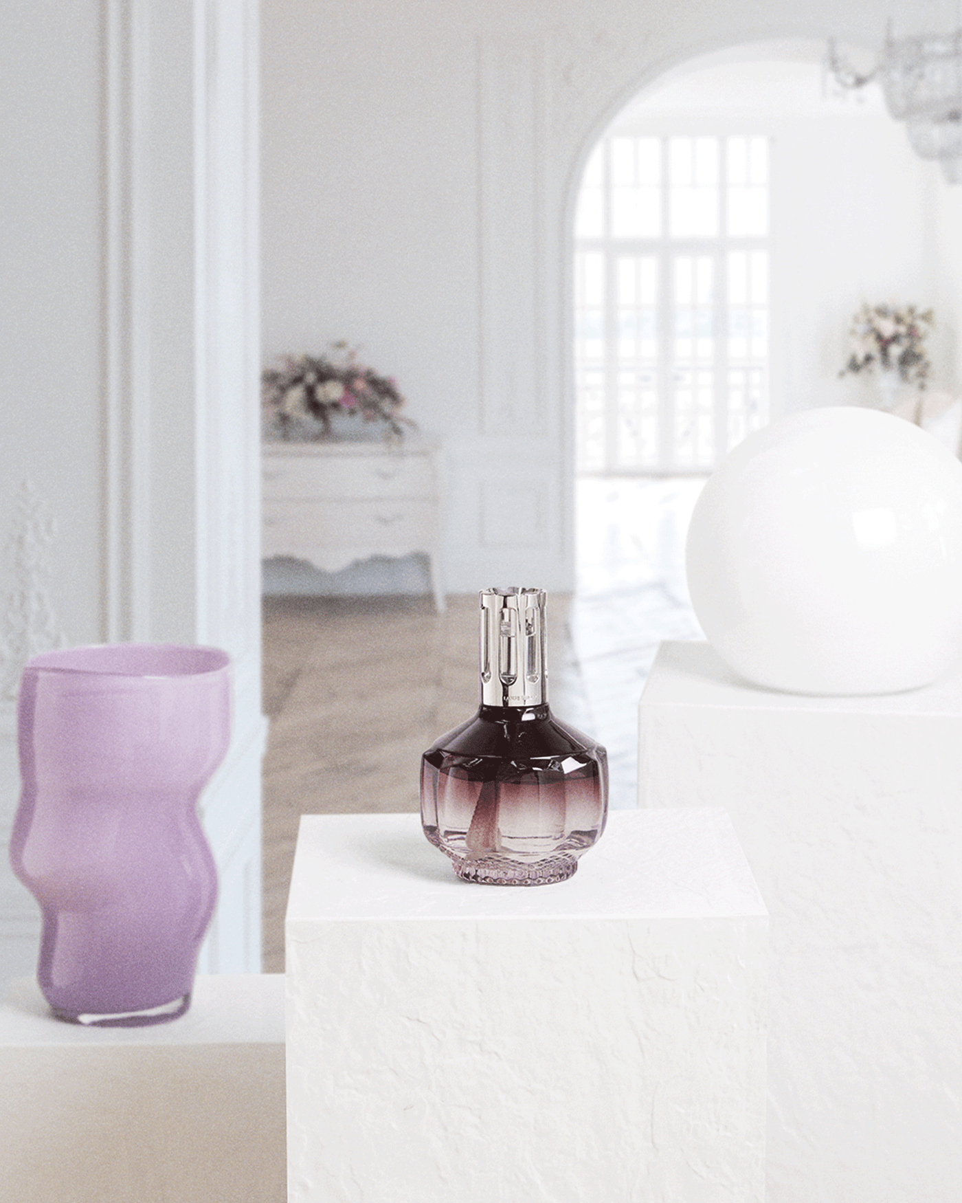 Plum Molecule Lamp Berger Gift Pack