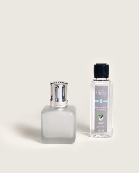 Frosted Glaçon Citronella Lamp Berger Gift Pack • Maison Berger