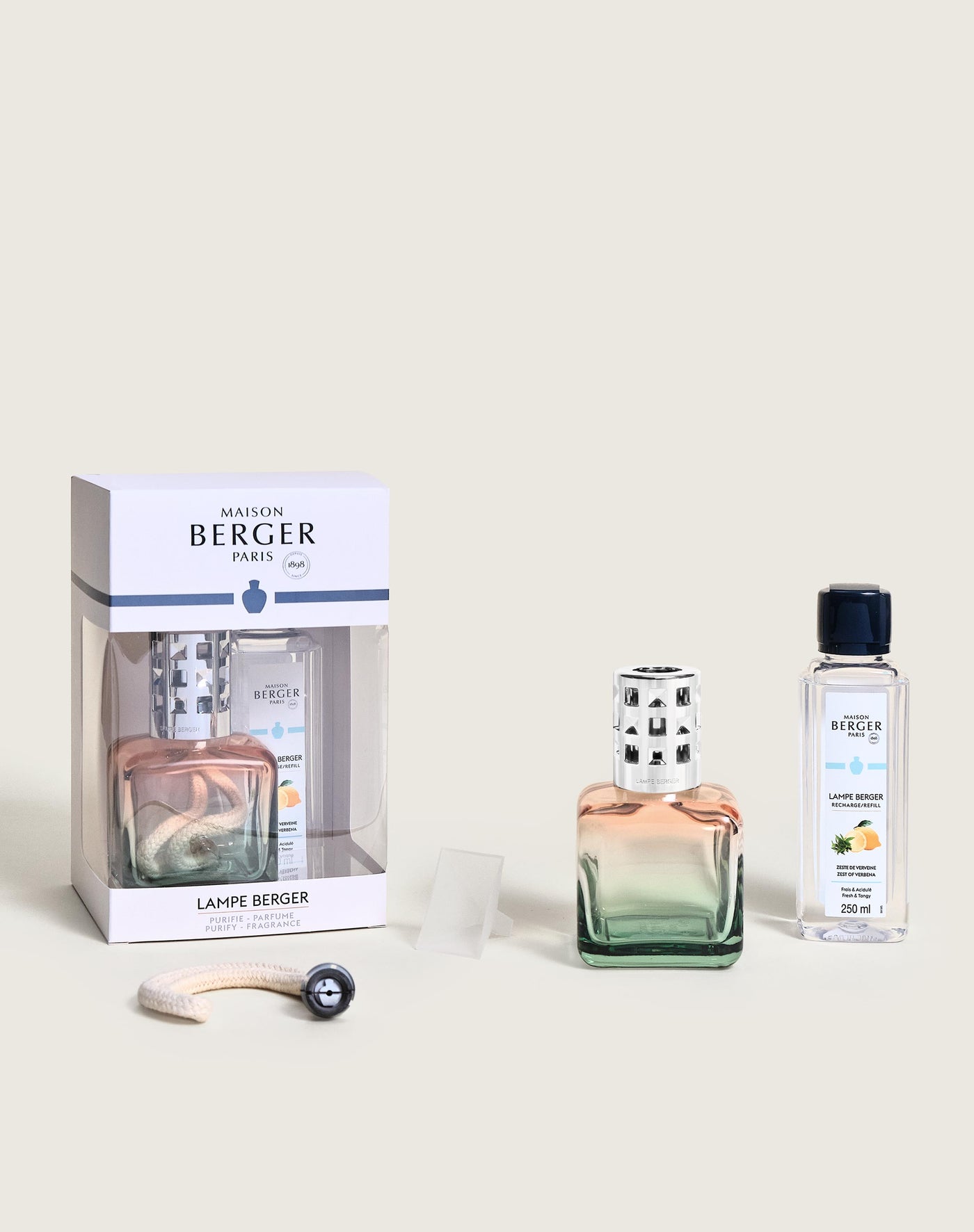 Peach/Green Glaçon Lamp Berger Gift Pack