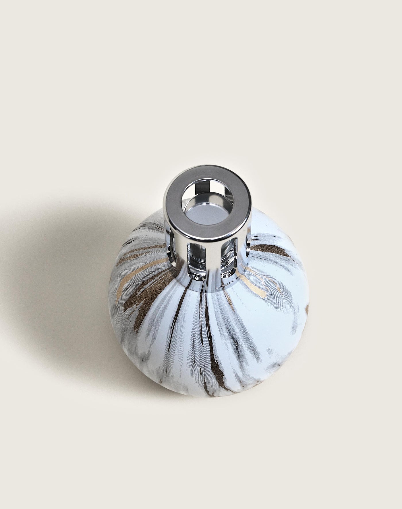White Marbled Lamp Berger