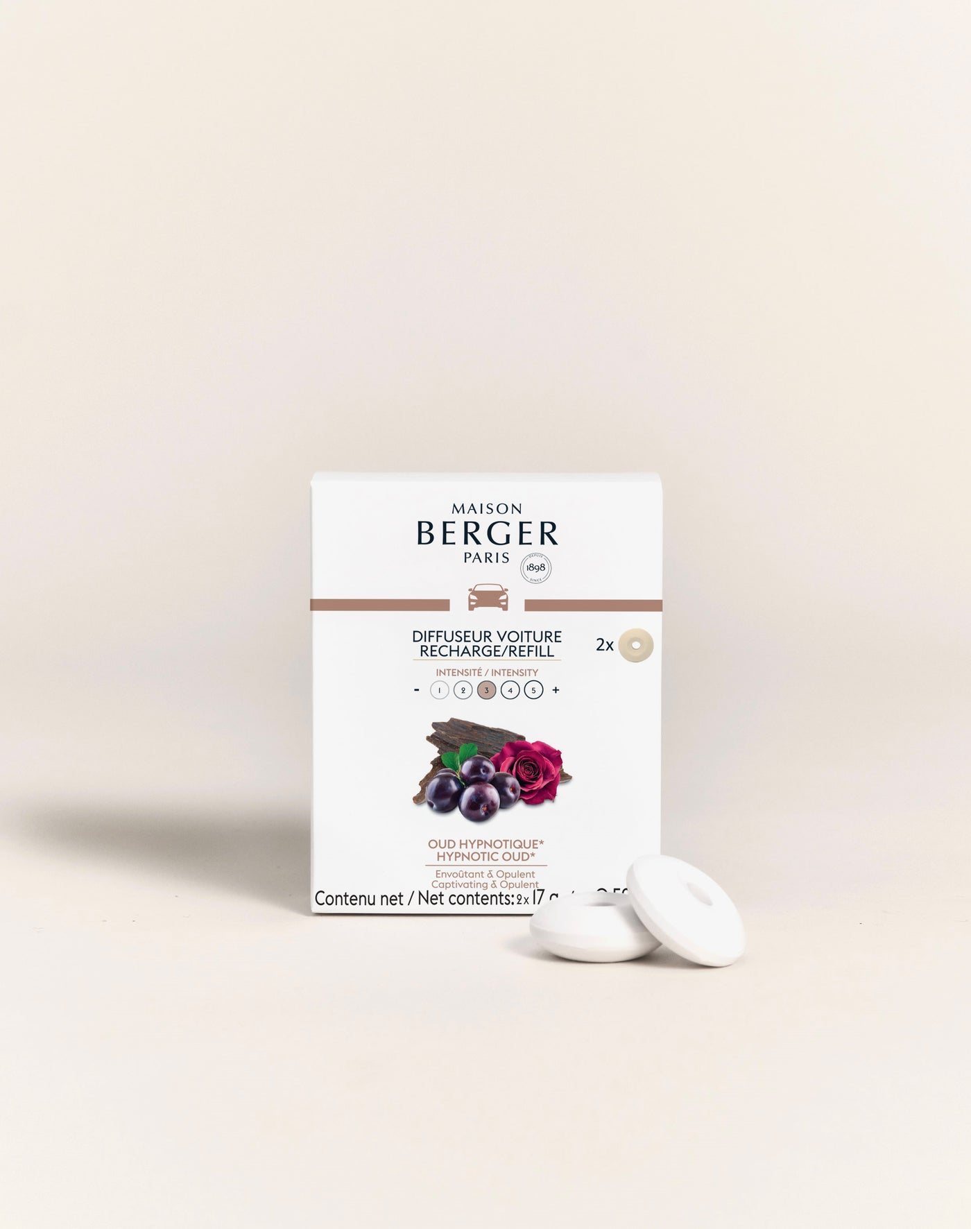 Hypnotic Oud Car Diffuser Refills - Maison Berger Paris