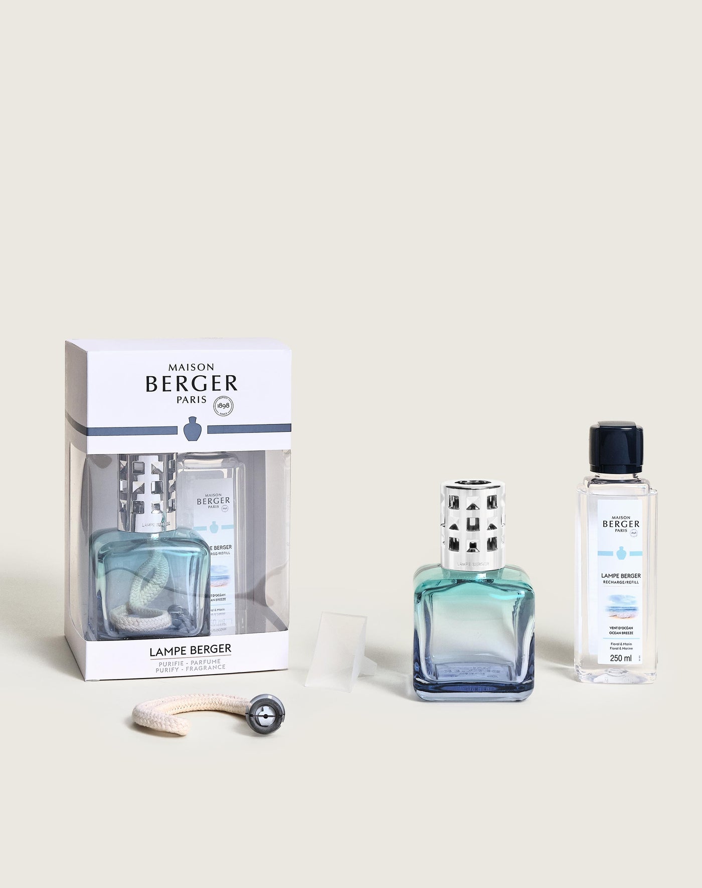 Turquoise/Blue Glaçon Lamp Berger Gift Pack